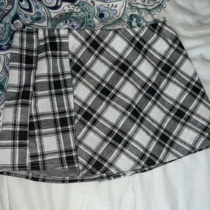 Plaid mini skirt